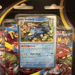 Pokemon TCG Mega Evolution Blister Pack Golduck Promo New - Image 2