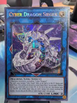 YuGiOh! Cyber Dragon Sieger MP19-EN108 Secret Rare 1st Ed - Image 1