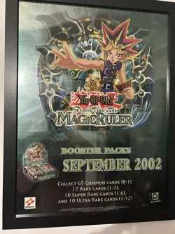 Yu-Gi-Oh TCG Promotional FOIL Promo Poster Magic Ruler 2002 24"x18" RARE - Image 1