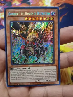 Yugioh!-Gandora-G the Dragon of Destruction-LEDE-EN001-Secret Rare-1st Ed-(NM) - Image 3