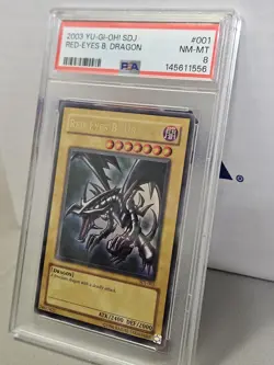 Yu-Gi-Oh Red-Eyes B. Dragon SDJ-001 PSA 8 2003 Starter Deck Joey Ultra Rare - Image 2