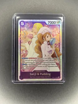 One Piece TCG English Sanji and Pudding EB02-035 SR - Image 1