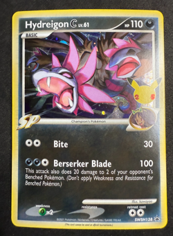 Hydreigon Holo Promo Celebrations SWSH138 Pokemon Card TCG NM - Image 1