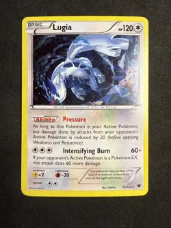 Lugia Cracked Ice Holo XY Fates Collide 78/124 Pokemon Card TCG LP - Image 1