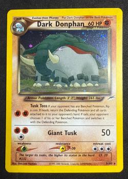 Dark Donphan Holo Neo Destiny 3/105 Pokemon Card TCG NM/LP - Image 1