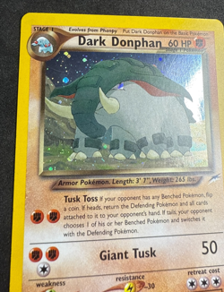 Dark Donphan Holo Neo Destiny 3/105 Pokemon Card TCG NM/LP - Image 2