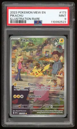 PSA 9 MINT Pikachu Illustration Rare S&V 151 English 173/165 Pokemon Card TCG - Image 1