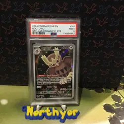 PSA 9 MINT - Noctowl SVP 141 Pokemon Center PC STAMPED ETB Promo Card - Image 1