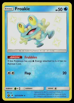 Pokemon Card - Froakie Hidden Fates SV11/SV94 Shiny Holo Rare - Image 1