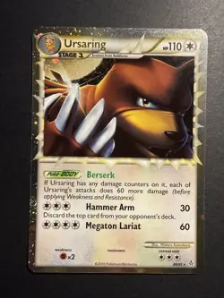 LP Ursaring 89/95 Prime HGSS HeartGold SoulSilver Unleashed Pokemon card English - Image 1