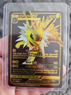Jolteon GX Black Foil Fan Art Collector Pokemon Card Sm173 Head Bolt Swift Run - Image 1