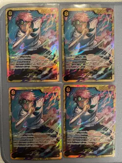 Koby OP11-119 SEC a Fist of Divine Speed One Piece Card Game x4 - Image 1