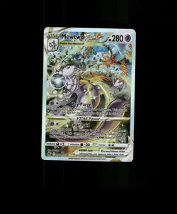 FAN-ART READ DESCRIPTION BELOW HOLO MEWTWO Card MEWTWO Pokemon Card p2 - Image 1