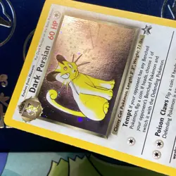 Dark Persian Pokemon Card WOTC Black Star Promo #17 Holo SWIRL 2000 NM - Image 4