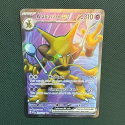 Alakazam EX Holo Rare Scarlet & Violet SV151 Pokemon TCG Card 188/165 - Image 1