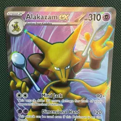 Alakazam EX Holo Rare Scarlet & Violet SV151 Pokemon TCG Card 188/165 - Image 3