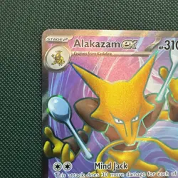 Alakazam EX Holo Rare Scarlet & Violet SV151 Pokemon TCG Card 188/165 - Image 5