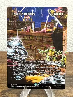 Trouble in Pairs (Borderless) 0003 - PZA Teenage Mutant Ninja Turtles - MTG NM/M - Image 1