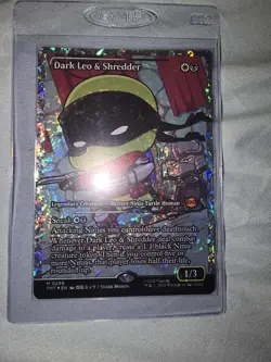 Dark Leo & Shredder (Showcase) (Fracture Foil) Teenage Mutant Ninja Turtles Foil - Image 1