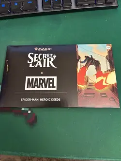 MTG Secret Lair Marvel's Spider-Man: Heroic Deeds NON-FOIL Edition Sealed - Image 1