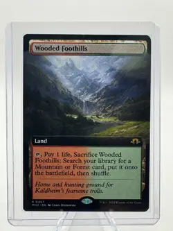 Near Mint Wooded Foothills (Extended Art) Modern Horizons 3 Regular - Image 1