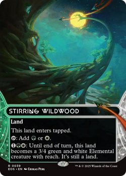 Stirring Wildwood BORDERLESS #39 | NM | Stellar Sights Magic MTG - Image 1