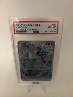 Pokemon TCG Articuno Journey Together Illustration Rare Holo 161/159 PSA 10 - Image 1