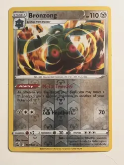 Bronzong Reverse Holo 102/163 Pokemon TCG: Battle Styles Near Mint - Image 1