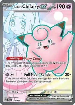 Lillie's Clefairy ex (#173/159) - Holofoil SV - Journey Together LP Pokemon - Image 1