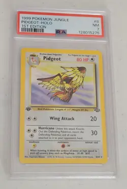 1999 POKEMON JUNGLE 1st Edition #8 PIDGEOT-HOLO PSA 7 - Image 1