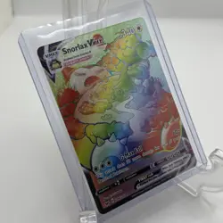 Pokemon TCG SWSH Snorlax VMAX 206/202 Rainbow Secret Rare Raw - Image 2
