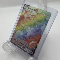 Pokemon TCG SWSH Snorlax VMAX 206/202 Rainbow Secret Rare Raw - Image 3