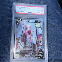 Mewtwo V (Alternate Full Art) 072/078 Pokemon GO Holo PSA 10 14 Cert - Image 1