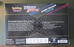 Pokemon Crown Zenith Shiny Zacian Premium Figure Collection Box 11 Booster Packs - Image 2