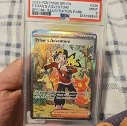 Pokemon S&V DR PSA 9 Ethan's Adventure Special Illustration Rare #236/182 - Image 1