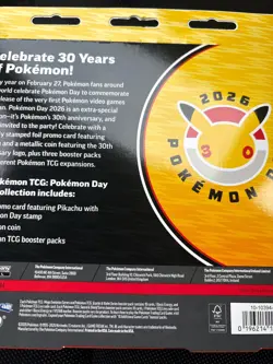 Pokemon Day 2026 30th Anniversary Collection Box BRAND NEW SEALED X(10) - Image 2