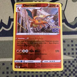 Pokemon - Charizard - 010/078 - Reverse Holo Rare - Pokemon GO - NM/M - Image 1