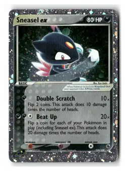 Sneasel ex 103/109 Holo Rare EX Ruby & Sapphire Pokemon Heavily Played - Image 1