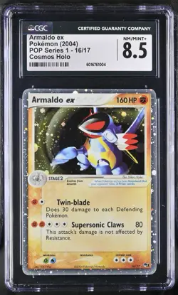 Pokemon Armaldo ex (Holo) 016/017 POP Series 1 Holo CGC 8.5 - Image 1