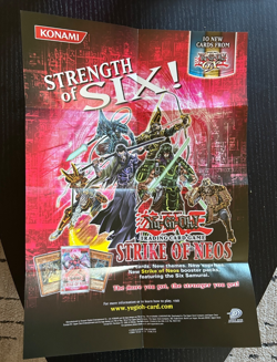 Yu-Gi-Oh! "Strike of Neos" Promo Poster 19" x 13.25" incl. Six Samurai - Image 2