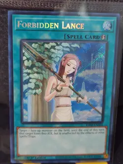 Forbidden Lance RA02-EN058 Secret Rare Yugioh 25th Anniv Rarity Collection II - Image 1