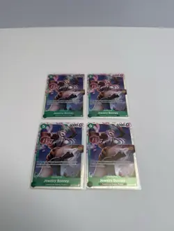 4x Jewelry Bonney OP07-026 SR - PRB02 Reprint -One Piece TCG English Playset NM - Image 1