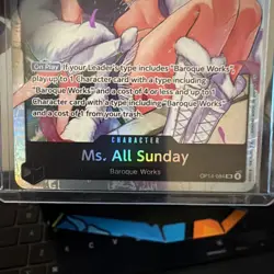 Ms. All Sunday OP14-084 The Azure Sea's Seven SR Foil One Piece - Image 3