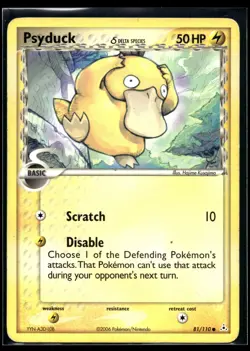 2006 Pokemon EX Holon Phantoms 81 Psyduck LP - Image 1