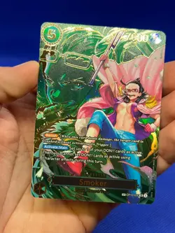 One Piece Carrying On His Will Smoker OP10-030 Alternate Art SP NM - Image 2