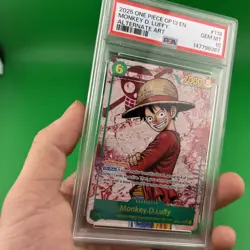 One Piece Monkey D. Luffy OP13-118 Alternate Art PSA 10 Gem Mint Alt Art - Image 5