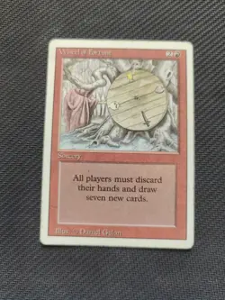 Wheel of Fortune Revised Edition Regular MTG Magic Card - Damaged - Image 1