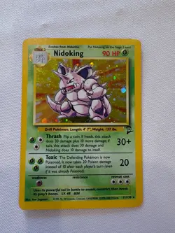 Nidoking - 11/130 - Pokemon Base Set 2 Holo Rare Card WOTC NM - Image 1