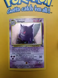 Pokemon TCG Gengar Fossil Holo Card 5/62 Unlimited Rare Vintage WOTC - Image 1