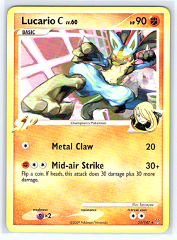 Lucario C 31/147 Supreme Victors NM/LP Pokemon Card - Image 1